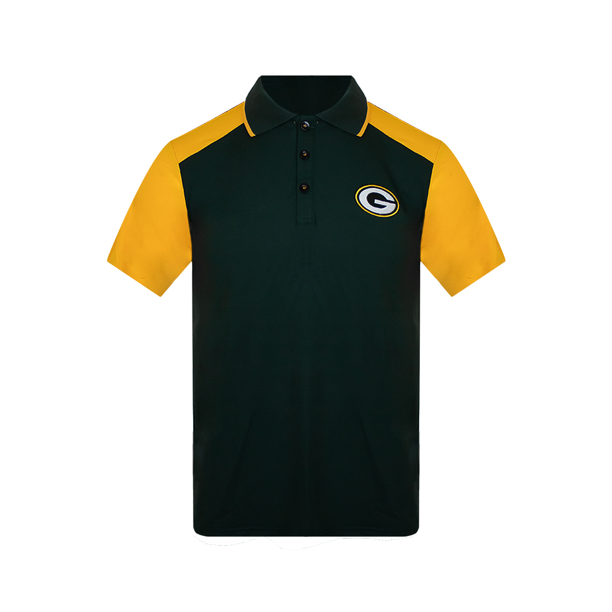 Playera Deportiva NFL Verde Tipo Polo Green Bay Packers para Caballero