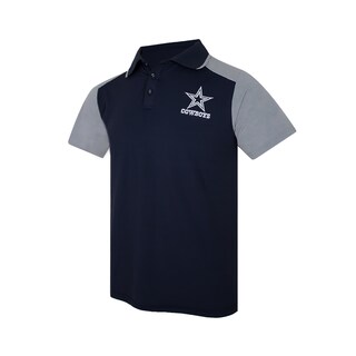 Foto 3 | Playera Deportiva NFL Azul Tipo Polo Dallas Cowboys para Caballero