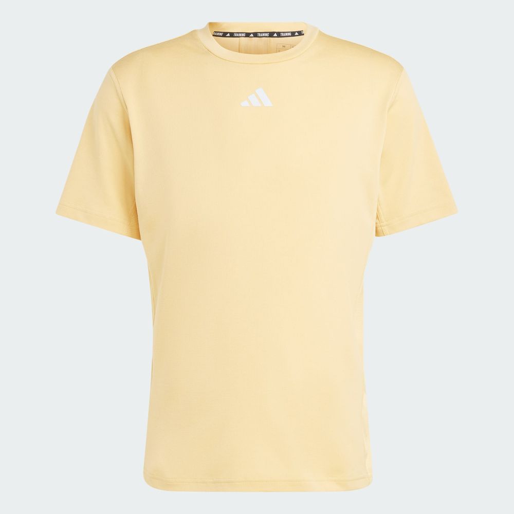Foto 2 | Playera Adidas Hiit Workout 3 Beige para Hombre