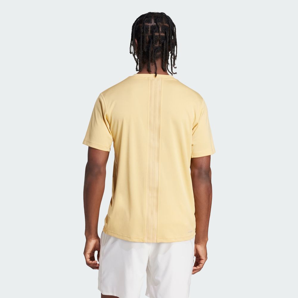 Foto 5 pulgar | Playera Adidas Hiit Workout 3 Beige para Hombre