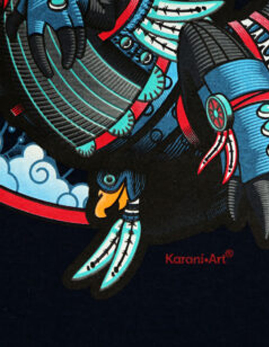 Foto 5 pulgar | Playera Karani Art Axolotl Hombre