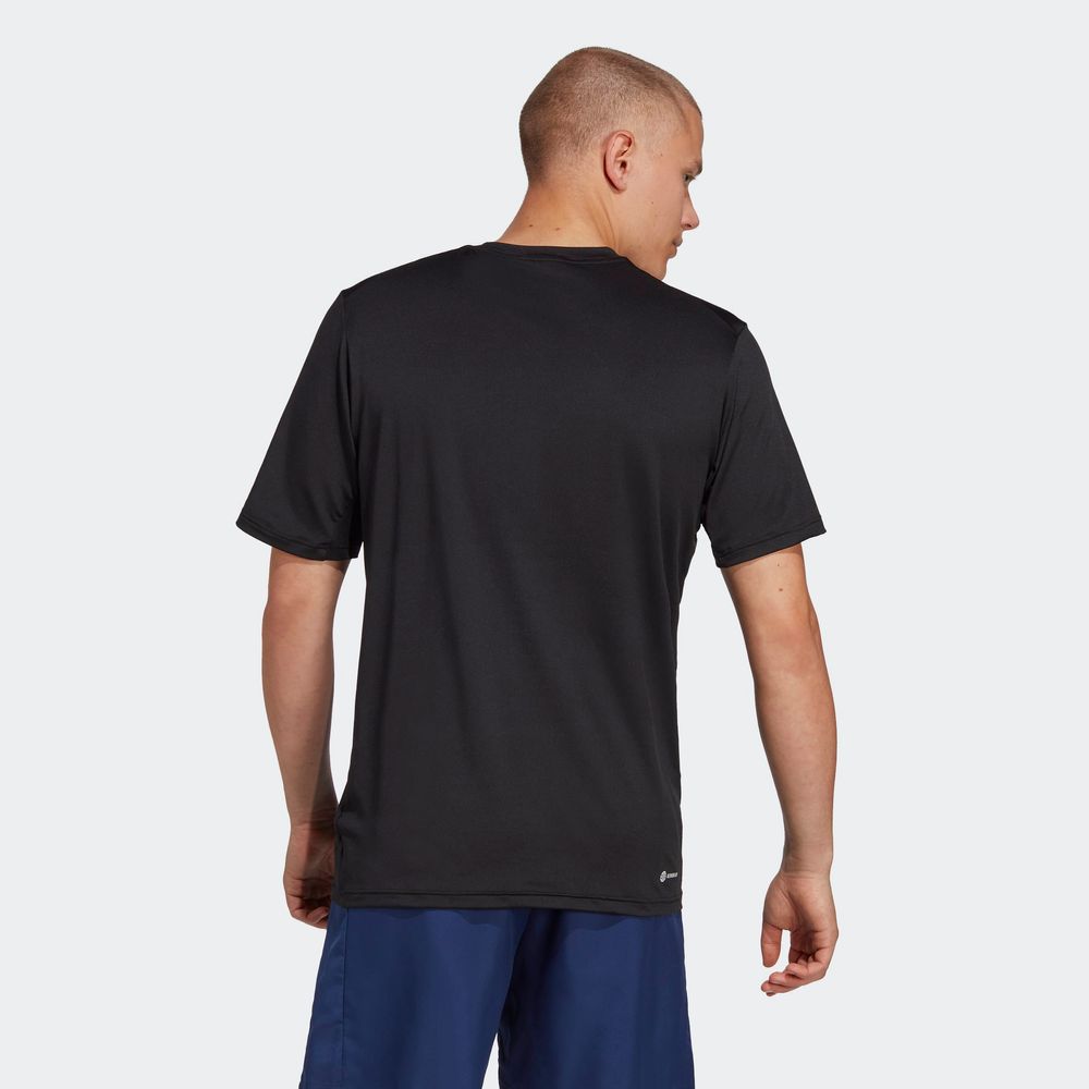 Foto 6 pulgar | Playera De Entrenamiento Train Essentials Elástica Adidas Negro Hombre