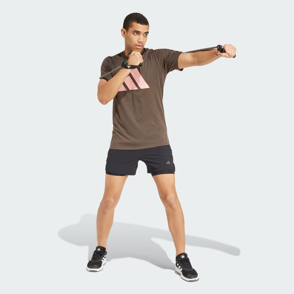 Foto 7 pulgar | Playera Deportiva Train Essentials Feelready Logo Adidas Verde Hombre