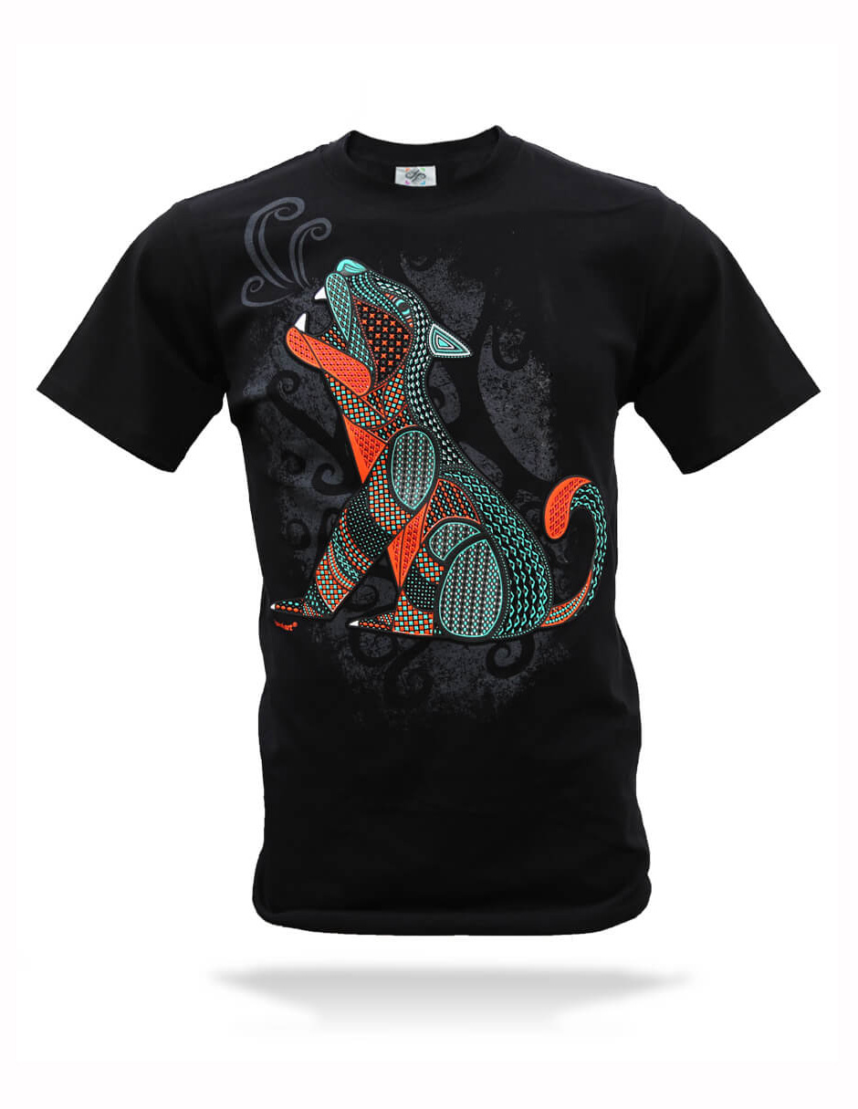 Playera Karani Art Canto A La Luna Hombre