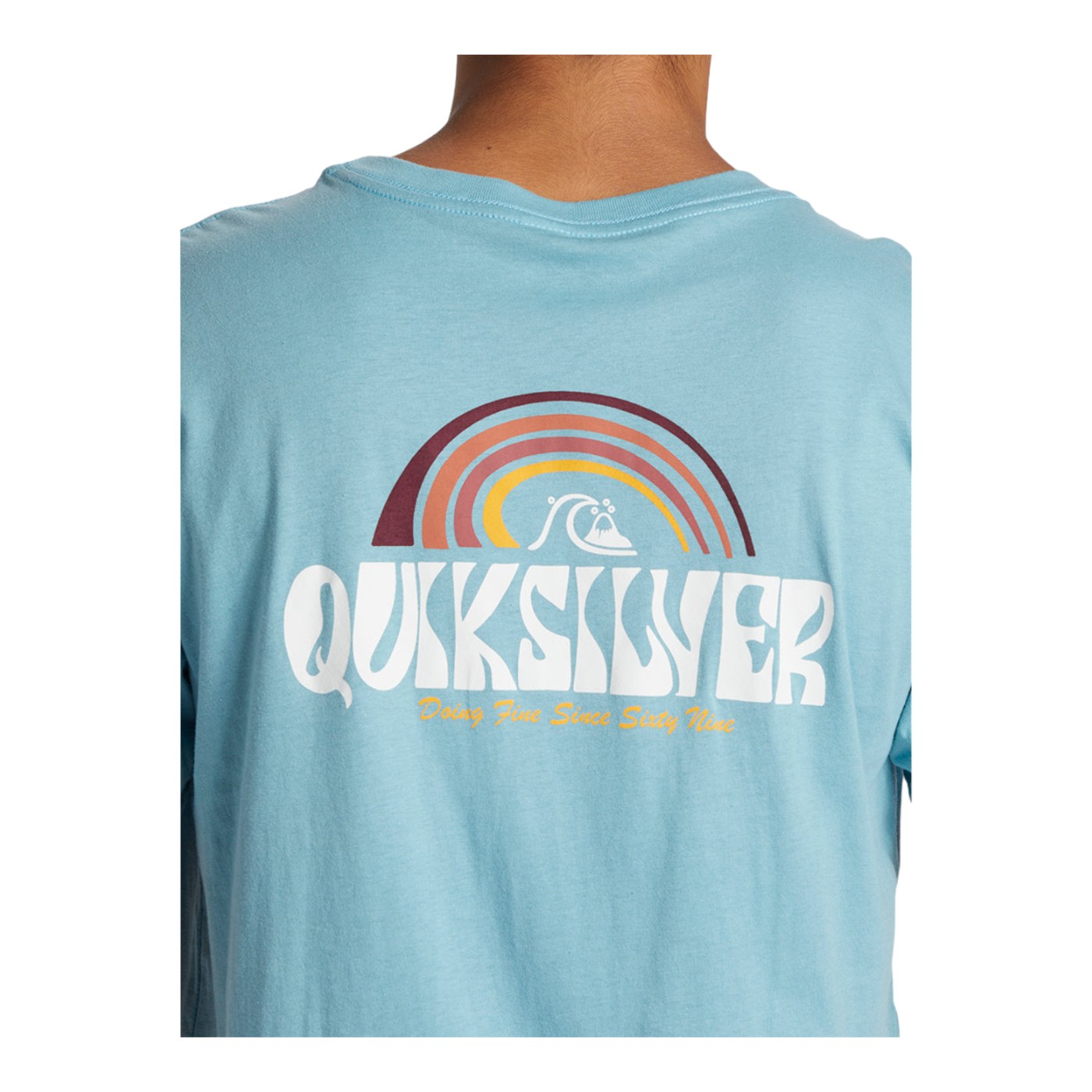 Foto 6 pulgar | Playera Quiksilver Above Para Hombre Color Azul Modelo Aqyzt09454bjg0