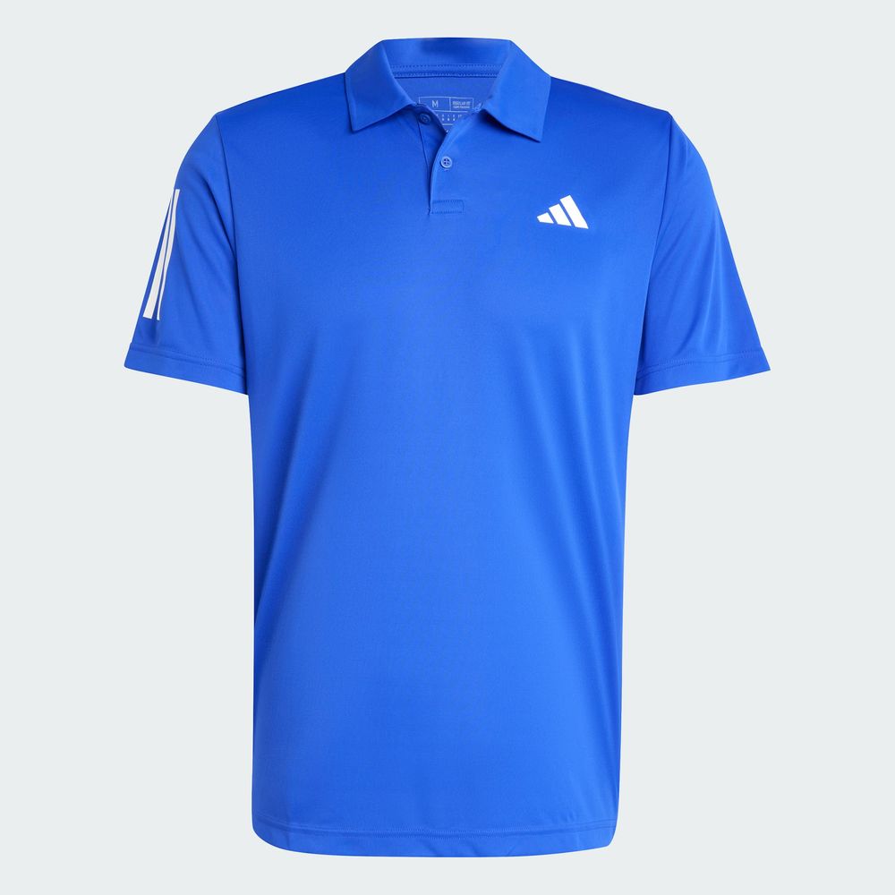 Foto 4 pulgar | Playera Polo De Tenis Club 3 Franjas Adidas Azul Hombre