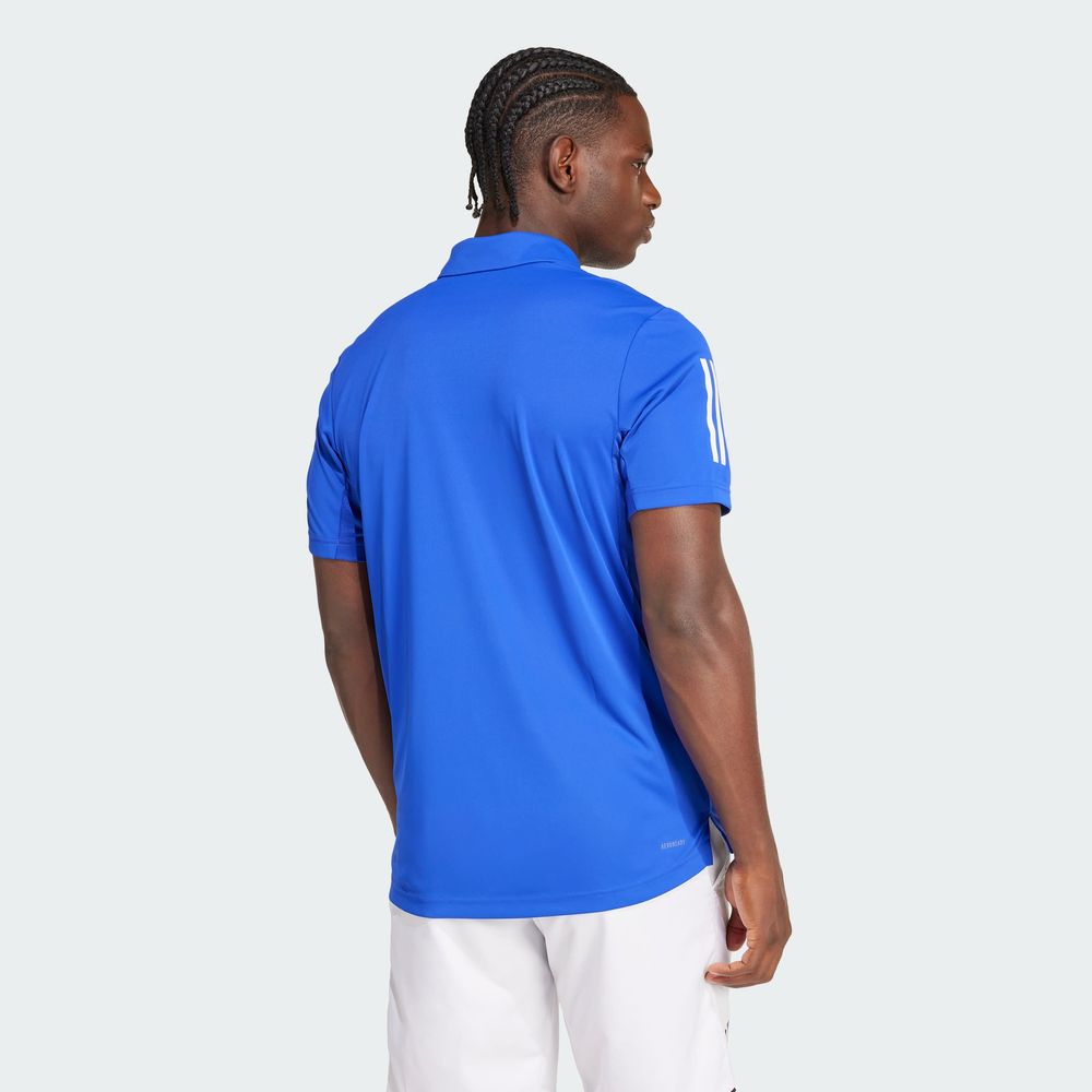 Foto 6 pulgar | Playera Polo De Tenis Club 3 Franjas Adidas Azul Hombre