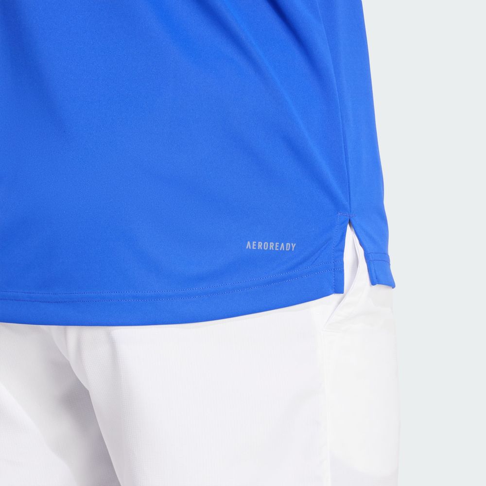Foto 8 | Playera Polo De Tenis Club 3 Franjas Adidas Azul Hombre