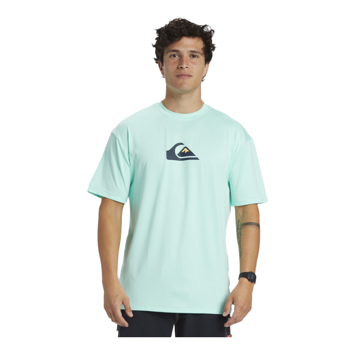 Foto 2 pulgar | Surf Tee Quiksilver Solid Streak Ss Para Hombre Color Azul Modelo Eqywr03373bgd0