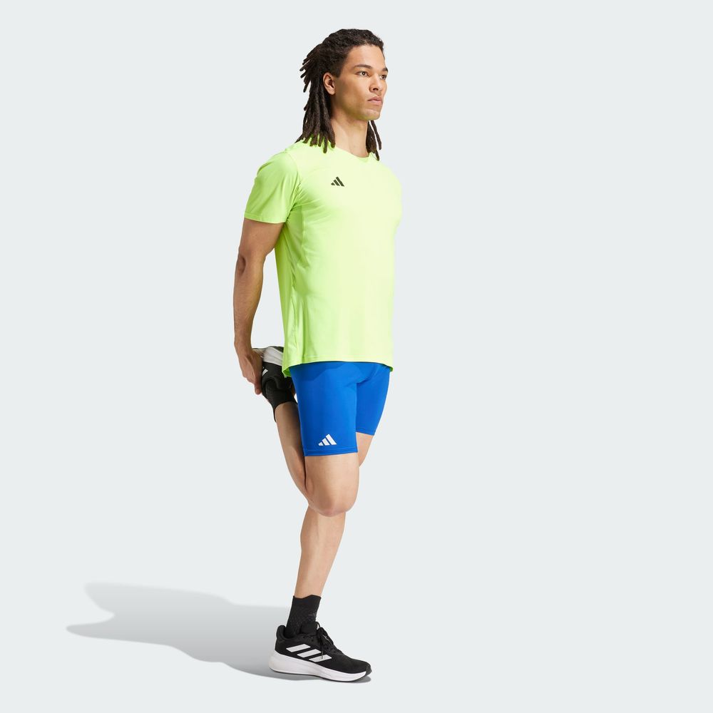 Foto 7 pulgar | Playera De Running Adizero Essentials Adidas Verde Hombre