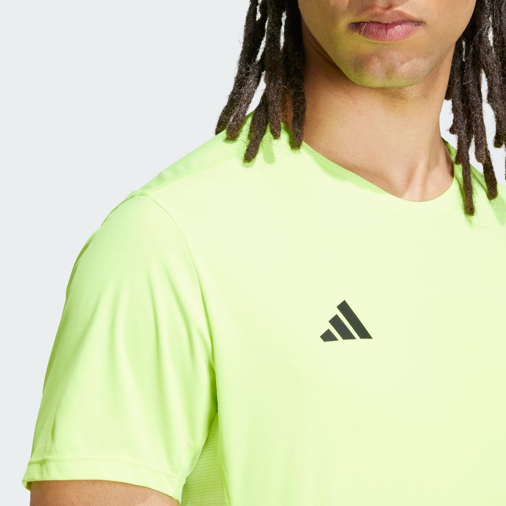 Foto 9 pulgar | Playera De Running Adizero Essentials Adidas Verde Hombre