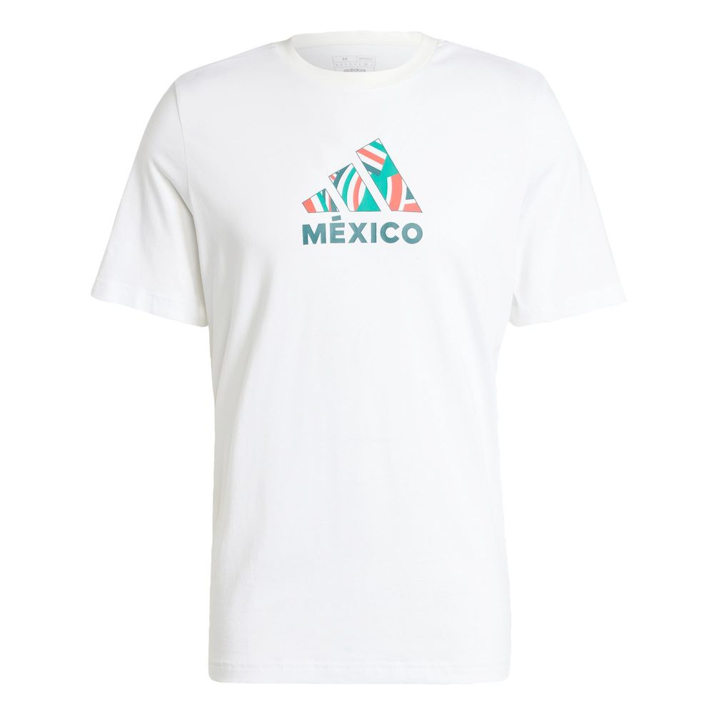 Foto 2 pulgar | Playera México Versión Seguidor Estampada Adidas Blanco Hombre