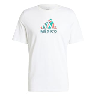 Foto 1 | Playera México Versión Seguidor Estampada Adidas Blanco Hombre