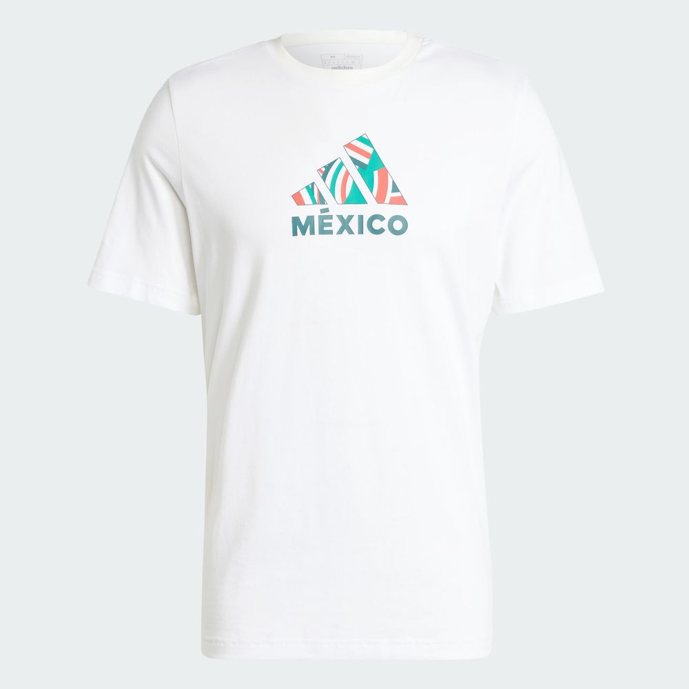 Foto 4 pulgar | Playera México Versión Seguidor Estampada Adidas Blanco Hombre