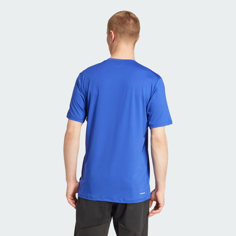 Foto 5 | Playera De Entrenamiento Train Essentials Elástica Adidas Azul Hombre