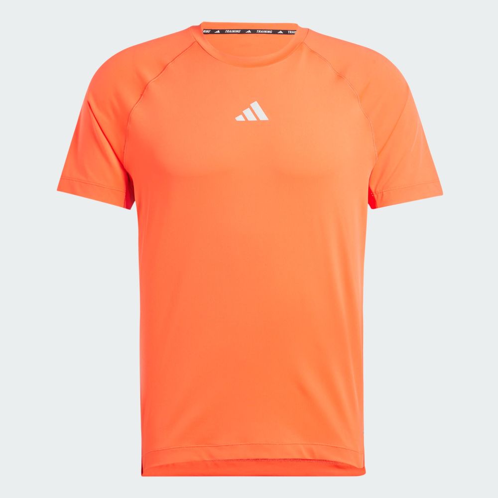 Foto 4 pulgar | Playera De Entrenamiento Gym+ Adidas Naranja Hombre