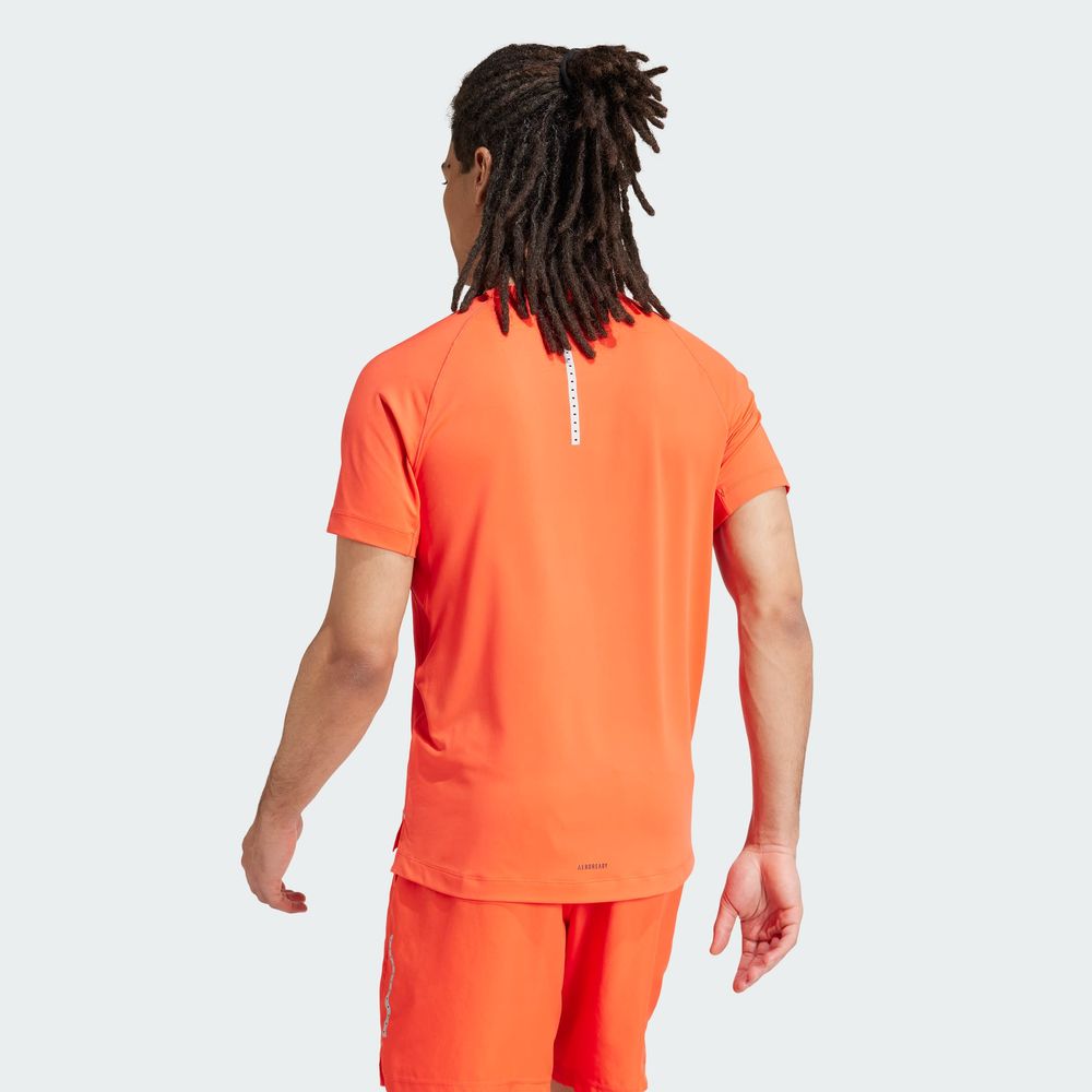 Foto 5 | Playera De Entrenamiento Gym+ Adidas Naranja Hombre