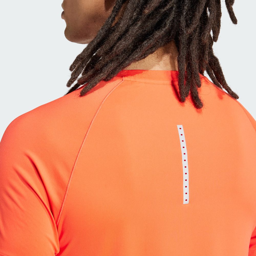 Foto 7 | Playera De Entrenamiento Gym+ Adidas Naranja Hombre