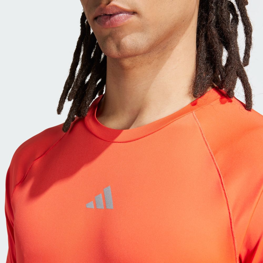 Foto 9 pulgar | Playera De Entrenamiento Gym+ Adidas Naranja Hombre