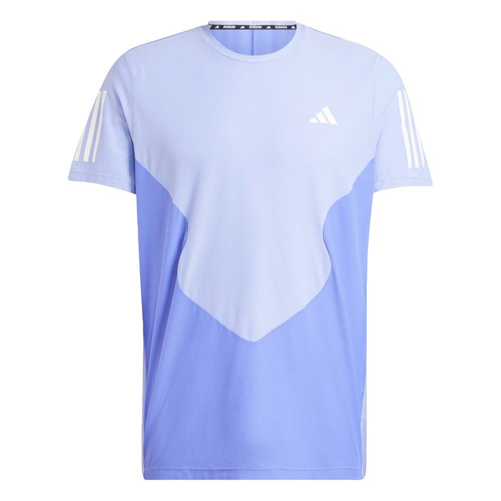 Playera Adidas Own The Run Colorblock Aeroready Azul para Hombre