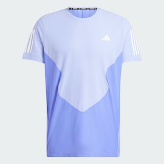 Foto 3 | Playera Adidas Own The Run Colorblock Aeroready Azul para Hombre