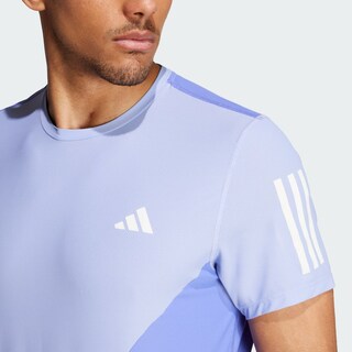 Foto 8 | Playera Adidas Own The Run Colorblock Aeroready Azul para Hombre