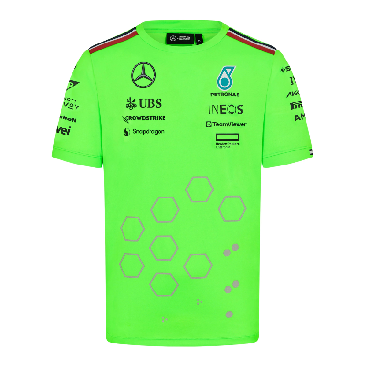 Mercedes Amg Petronas Playera Verde Oficial 2024