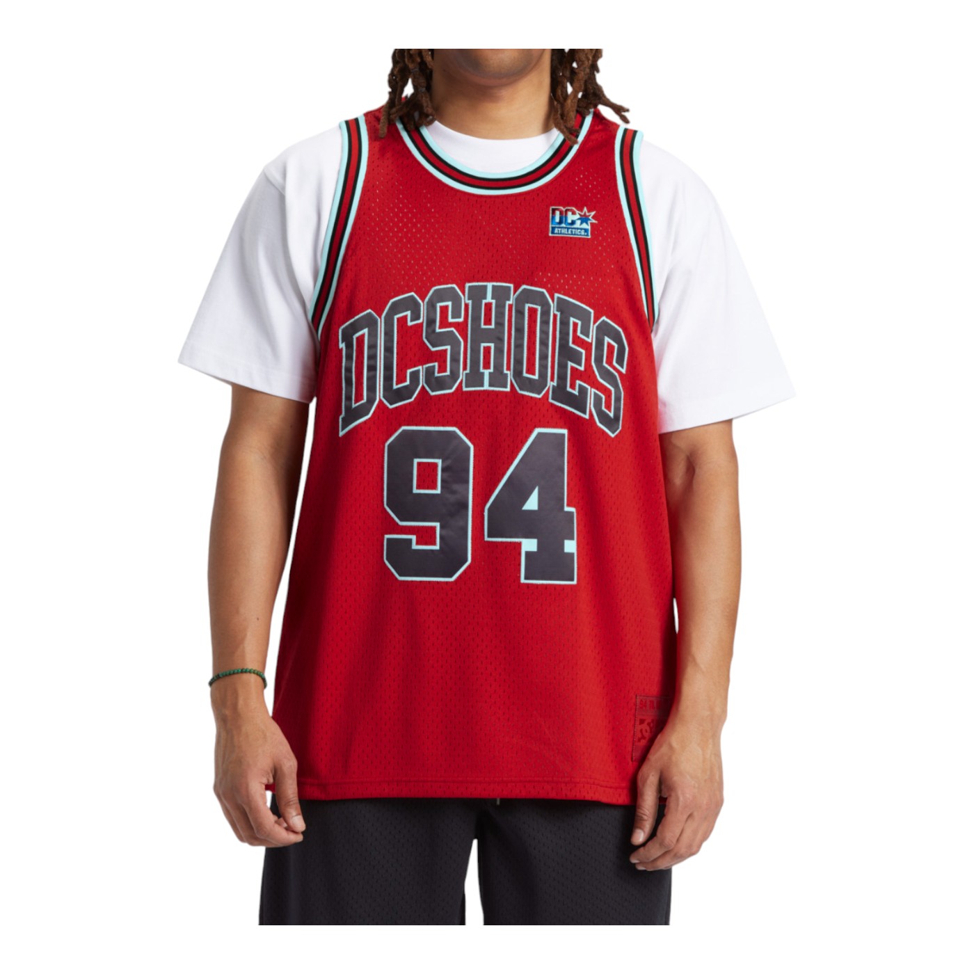 Foto 2 pulgar | Playera DC Shoes Shy Town Jersey Roja para Hombre