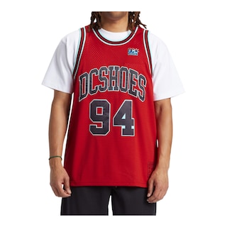 Foto 1 | Playera DC Shoes Shy Town Jersey Roja para Hombre