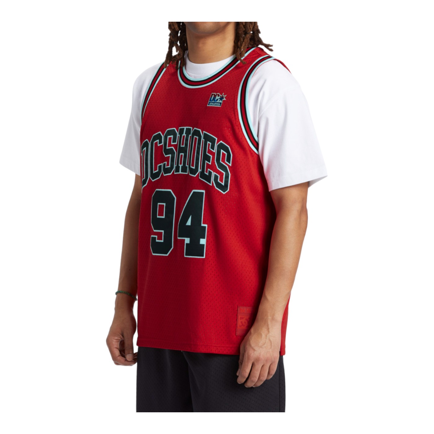 Foto 3 pulgar | Playera DC Shoes Shy Town Jersey Roja para Hombre
