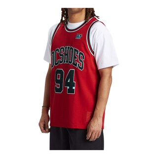 Foto 2 | Playera DC Shoes Shy Town Jersey Roja para Hombre