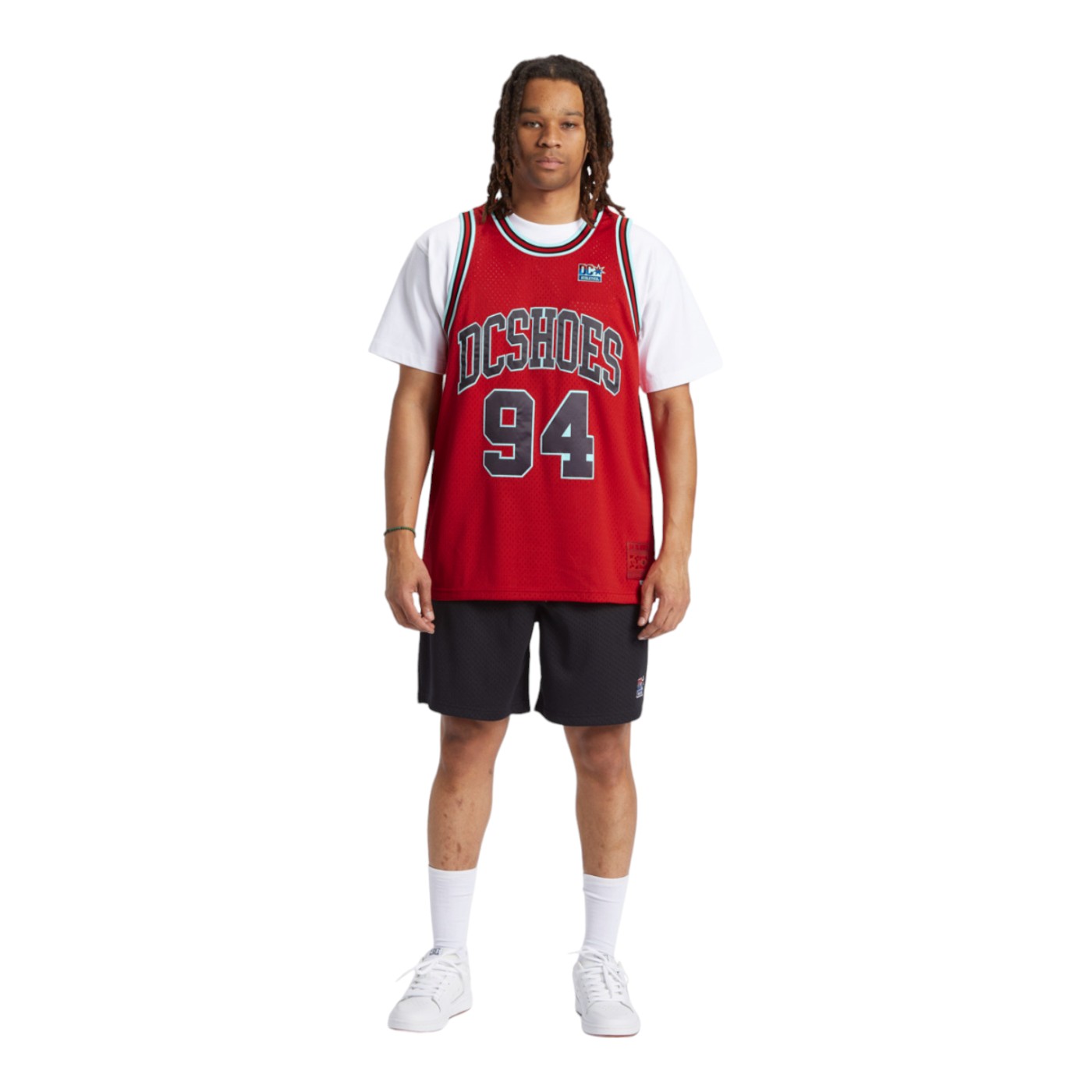 Foto 5 pulgar | Playera DC Shoes Shy Town Jersey Roja para Hombre