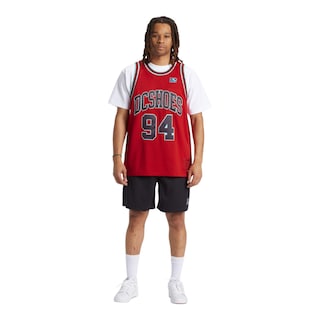 Foto 4 | Playera DC Shoes Shy Town Jersey Roja para Hombre