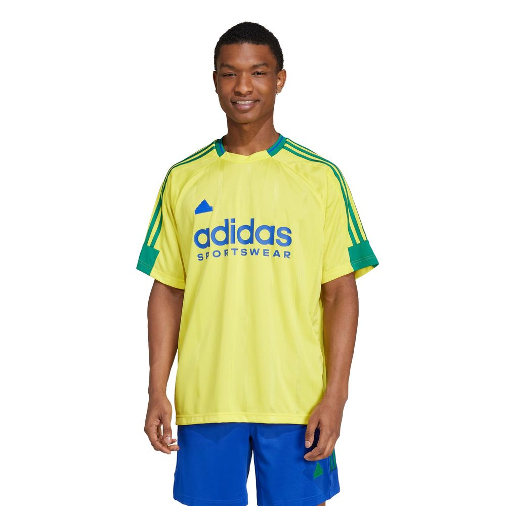 Foto 3 pulgar | Playera House Of Tiro Nations Pack Adidas Amarillo Hombre