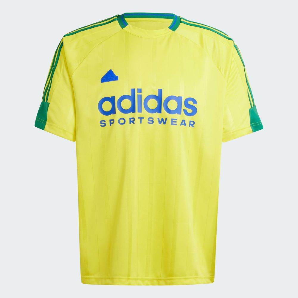 Foto 4 pulgar | Playera House Of Tiro Nations Pack Adidas Amarillo Hombre