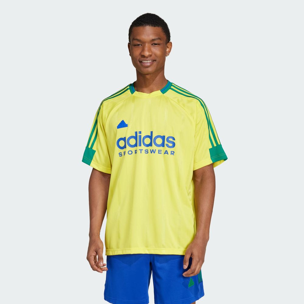 Foto 5 pulgar | Playera House Of Tiro Nations Pack Adidas Amarillo Hombre