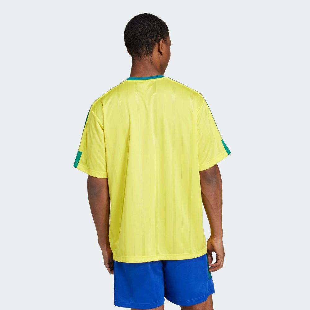 Foto 6 pulgar | Playera House Of Tiro Nations Pack Adidas Amarillo Hombre