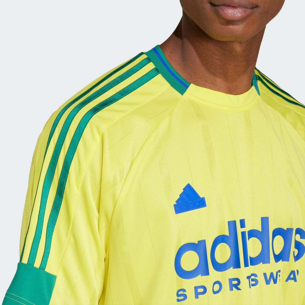 Foto 8 pulgar | Playera House Of Tiro Nations Pack Adidas Amarillo Hombre