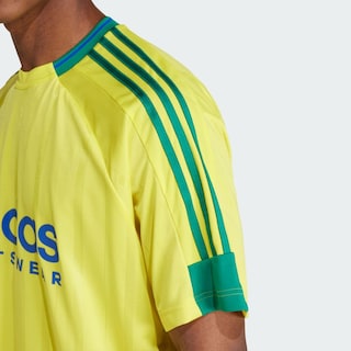 Foto 8 | Playera House Of Tiro Nations Pack Adidas Amarillo Hombre
