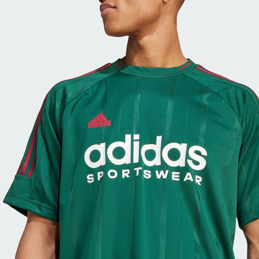 Foto 7 | Playera House Of Tiro Nations Pack Adidas Verde Hombre