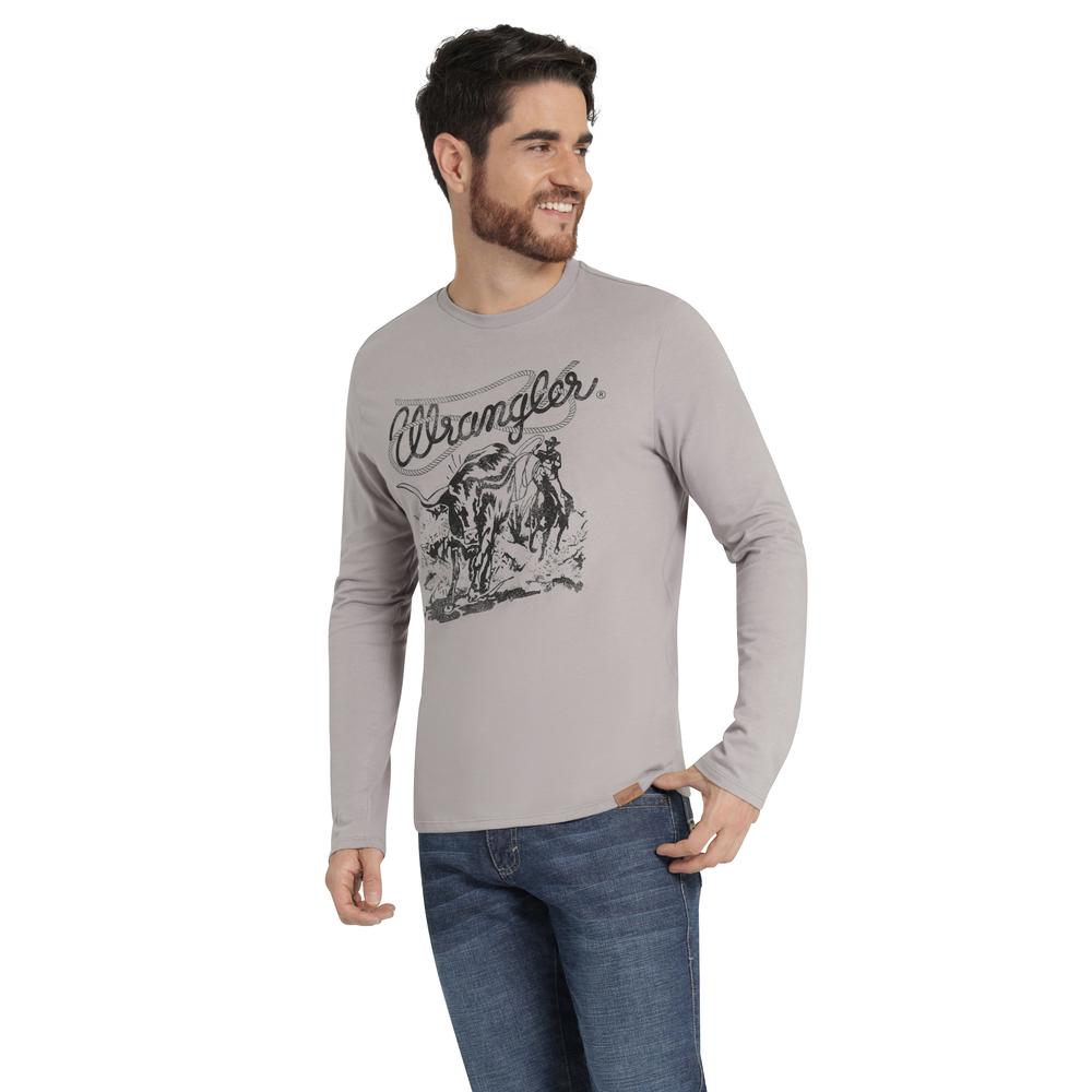 Foto 3 pulgar | Playera Hombre Wrangler Comfort 335 Gris