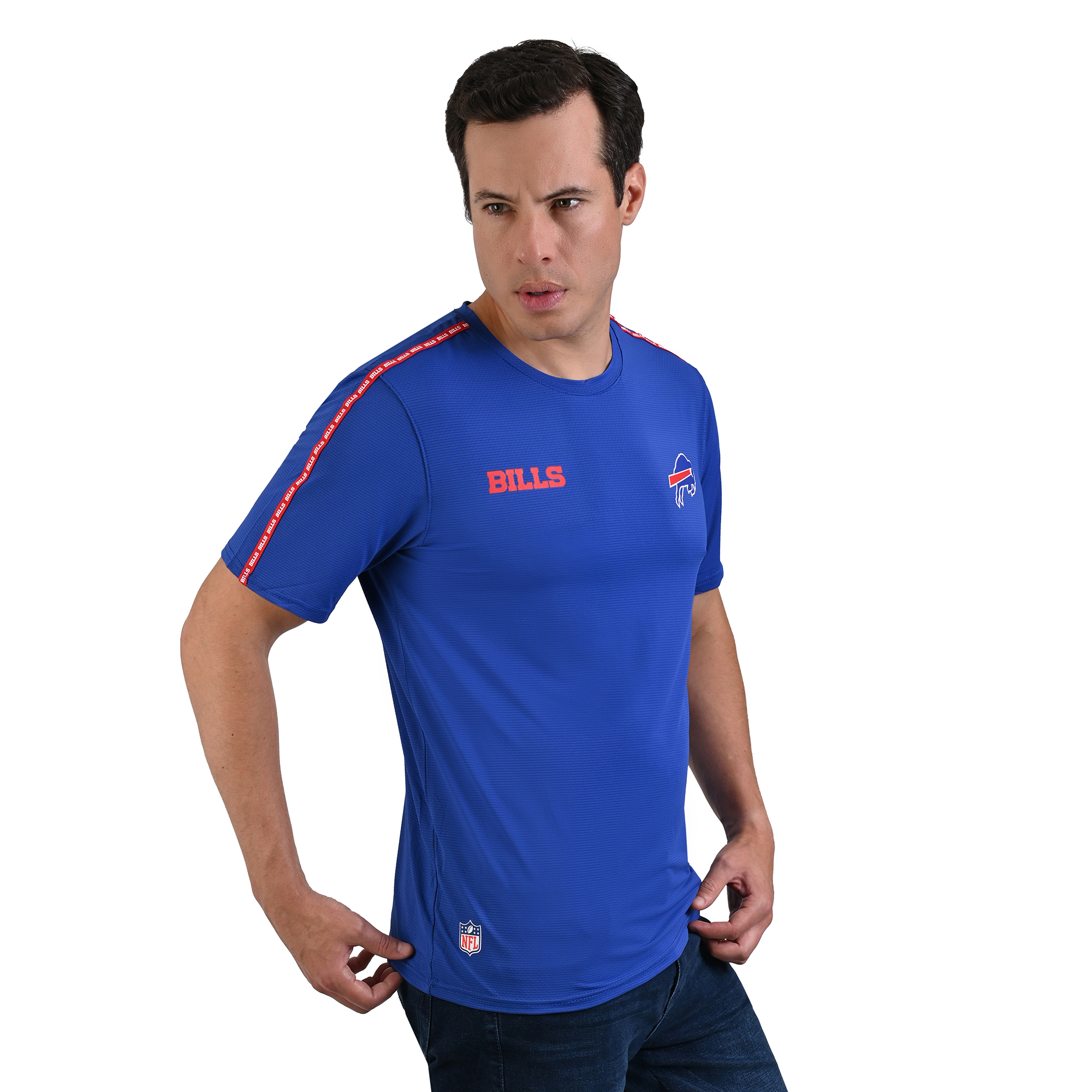 Foto 5 pulgar | Playera Training Nfl Para Caballero Buffalo Bills 100% Original.