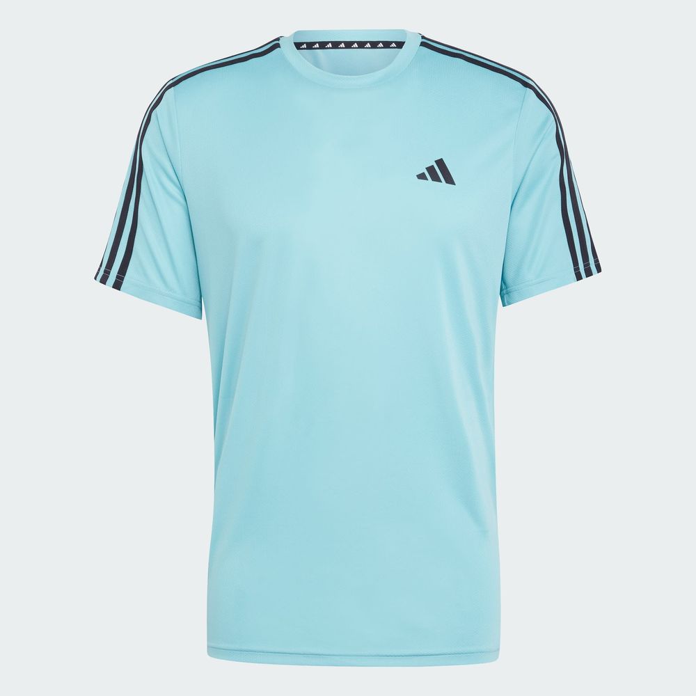 Foto 4 pulgar | Playera Train Essentials 3-stripes Adidas Turquesa Hombre