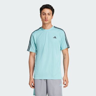Foto 4 | Playera Train Essentials 3-stripes Adidas Turquesa Hombre