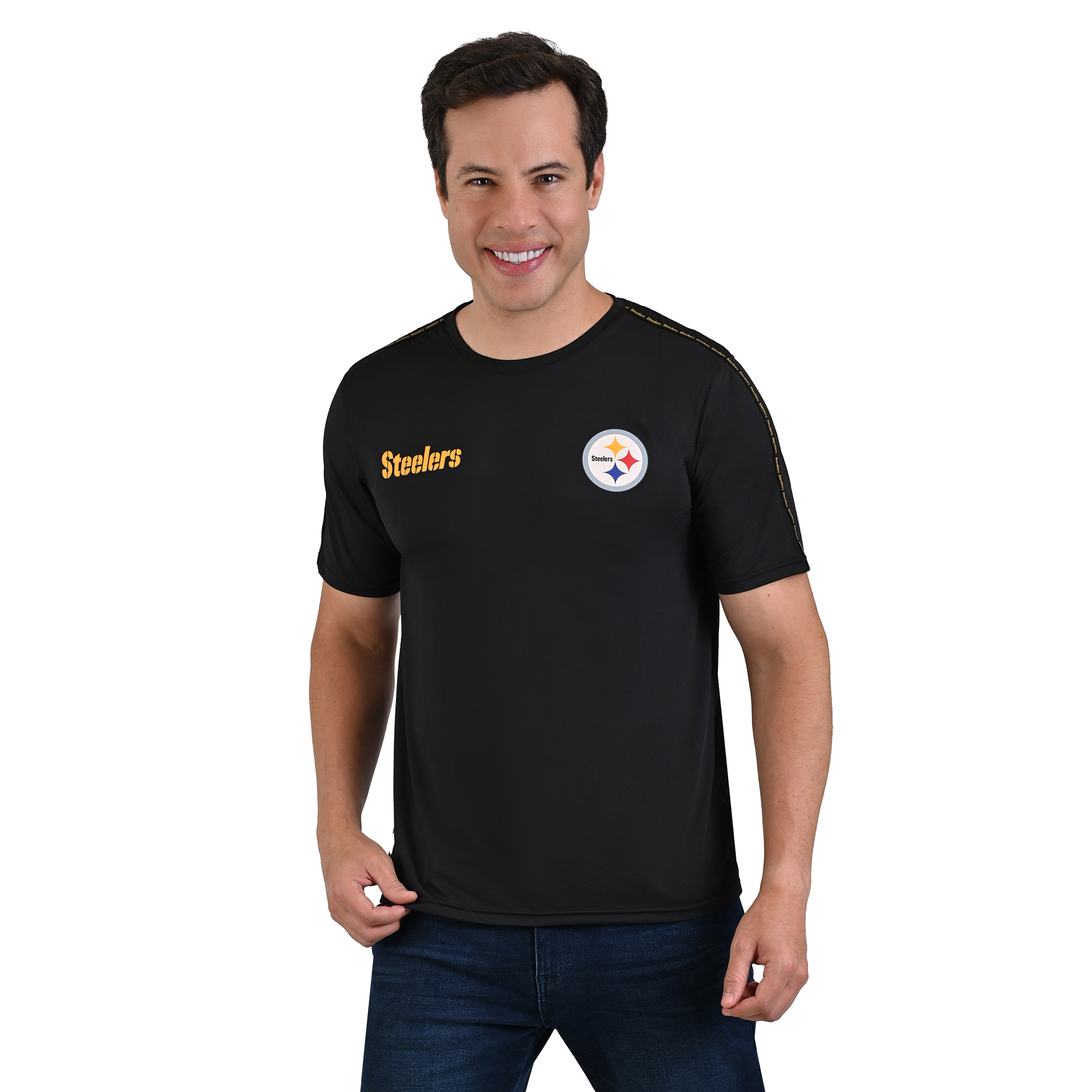 Foto 2 pulgar | Playera Training Nfl Para Caballero Pittsburgh Steelers 100% Original.