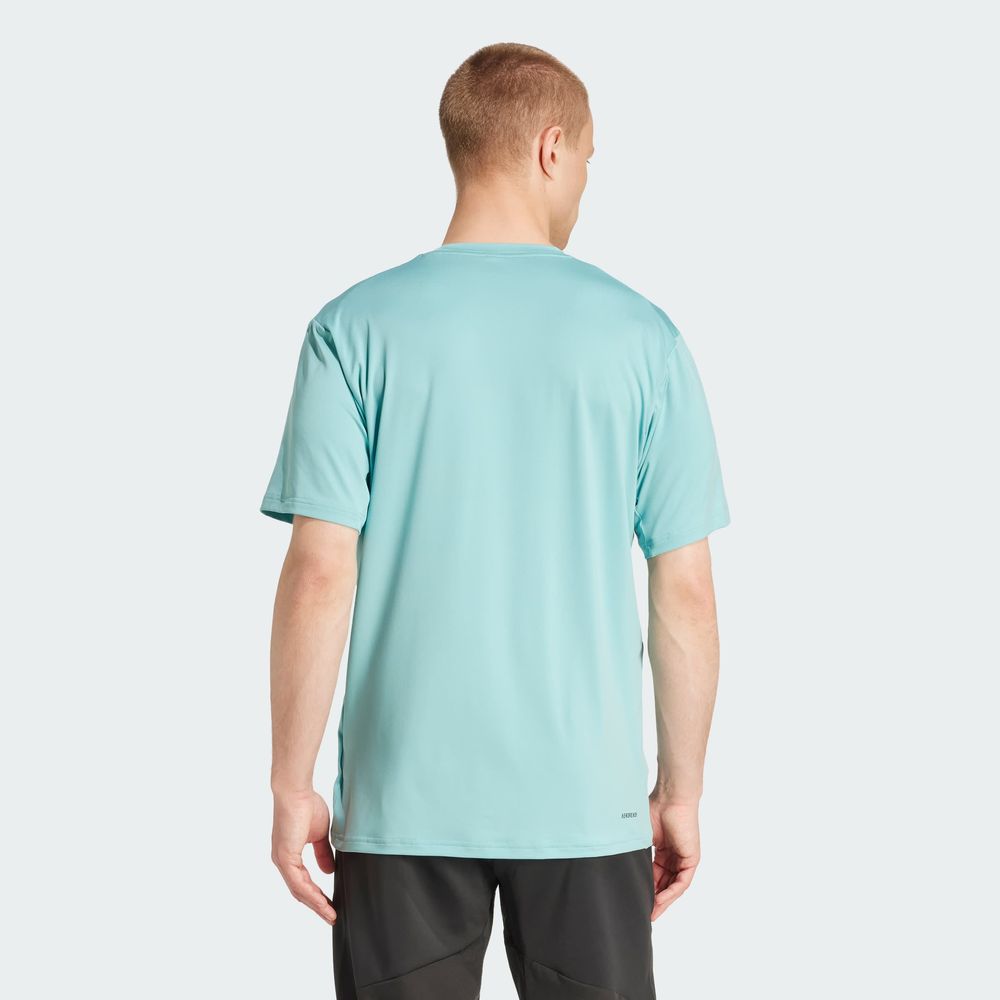Foto 5 | Playera De Entrenamiento Train Essentials Elástica Adidas Turquesa Hombre