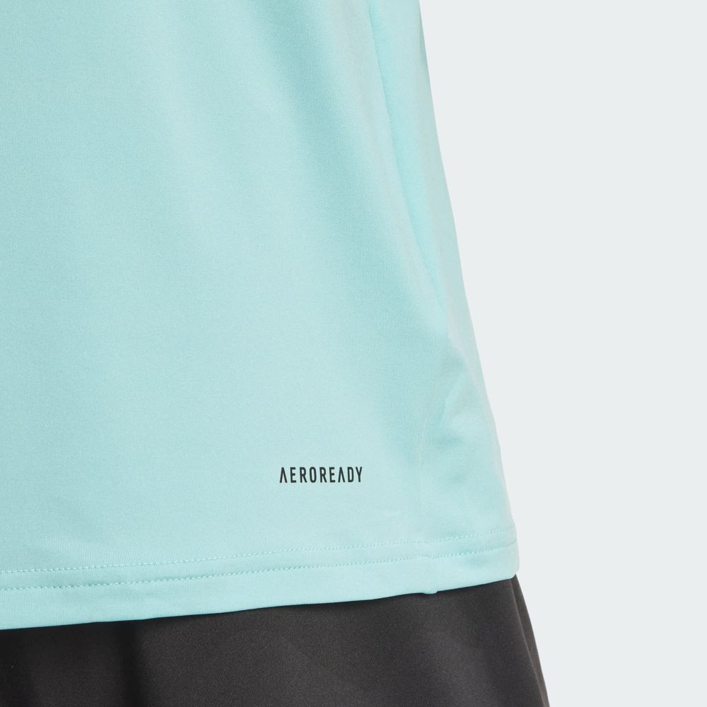 Foto 9 pulgar | Playera De Entrenamiento Train Essentials Elástica Adidas Turquesa Hombre