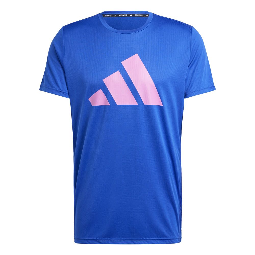 Playera Run It Adidas Azul Hombre