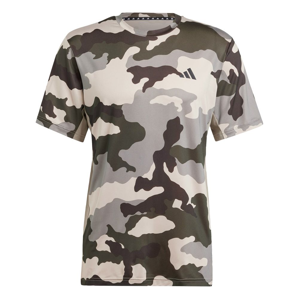 Foto 2 pulgar | Playera Train Essentials Camo Estampada Adidas Verde Hombre