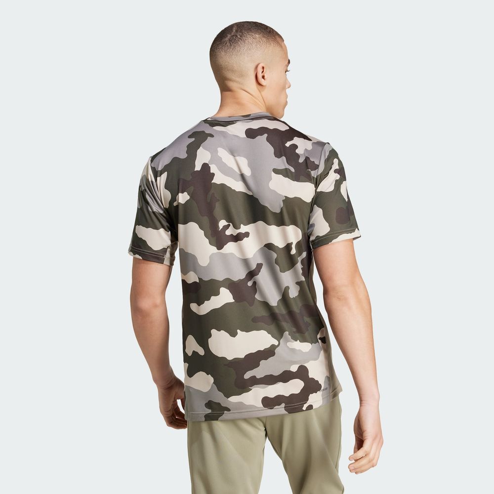 Foto 5 pulgar | Playera Train Essentials Camo Estampada Adidas Verde Hombre